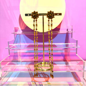 Golden Rain Earrings - image