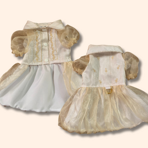 Cream Dress Pet Barong by Fil Dog - image