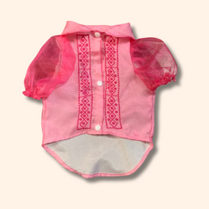 Fuchsia Ladies Pet Barong by Fil Dog - image