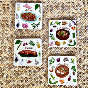 Chef. Reggie Aspiras Recipe Holiday Coasters (4pcs) - image