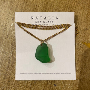 Fuji Sea Glass Necklace - image