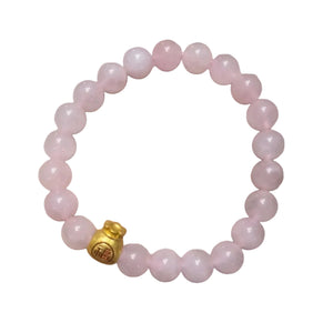 Rose Quartz with Money Pouch or Bag - image