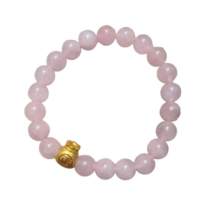 Rose Quartz with Money Pouch or Bag - image