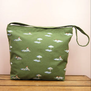 Beach on Moss Canvas Medium Sling Bag - image