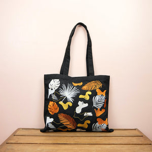 Chelsea on Black Canvas Small Tote - image