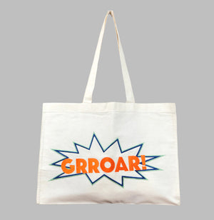 Grroar! on Natural Canvas Legal Document Tote - image