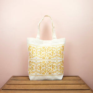 Jocy on Natural Canvas Shoulder Tote - image