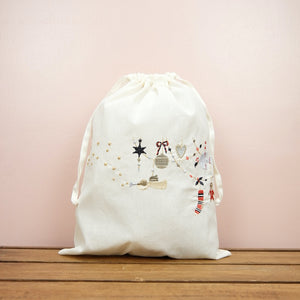 Joyeux Noel on Light Canvas Mini Sac - image