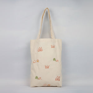 Playful Kitten on Natural Canvas Medium Tote - image