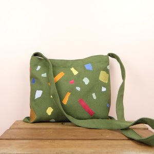 Shapes on  Moss Canvas Small Sling Bag - image