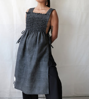 blossom bib dress - gray inabel - image