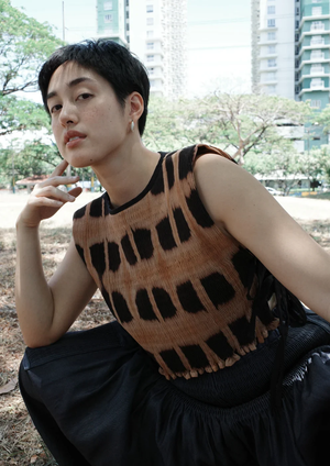 helen bib - dyed, black - image