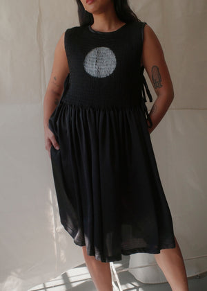 helen bib dress - full moon - image