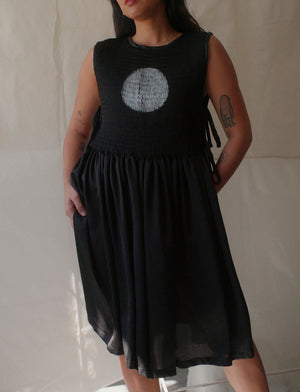 helen bib dress - full moon - image