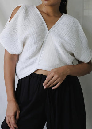 malu top - white - image