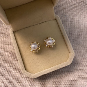 Aiden Freshwater Pearl Stud Earrings - image
