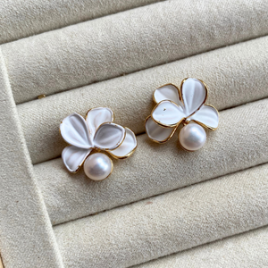 Bernice Freshwater Pearl Stud Earrings - image
