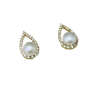 Clara Freshwater Pearl Stud Earrings - image