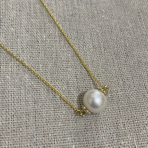 Claudette Freshwater Pearl Floating Necklace - image