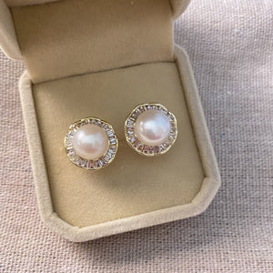 Dara Freshwater Pearl Stud Earrings - image