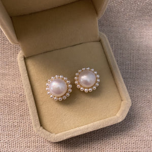 Eden Freshwater Pearl Stud Earrings - image
