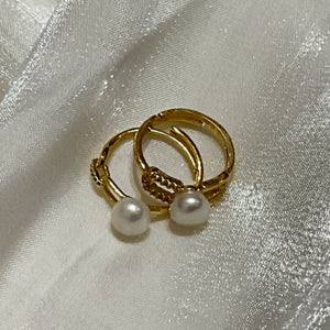Linked Freshwater Pearl Ring - image