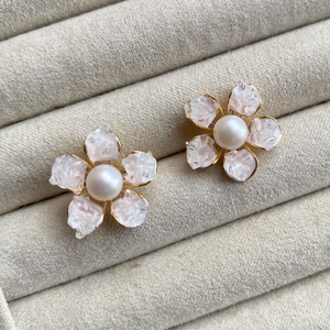 Lorraine Freshwater Pearl Stud Earrings - image