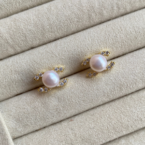 Mara Freshwater Pearl Earrings - image