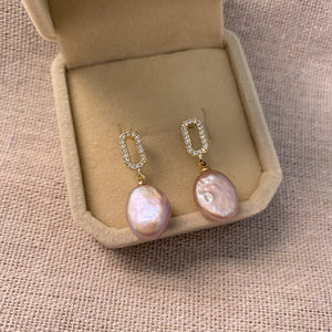 Molly Freshwater Pearl Dangle Earrings - image