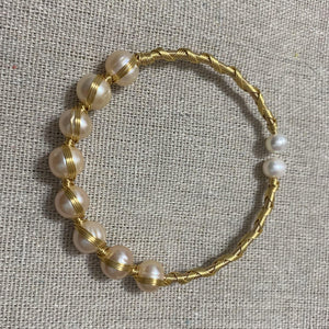 Natalie Freshwater Pearl Bangle - image