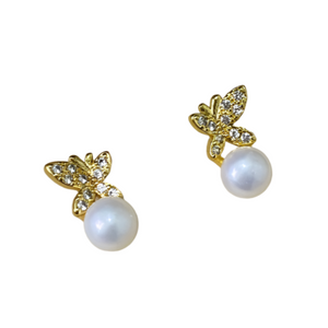 Zoey Freshwater Pearl Stud Earrings - image