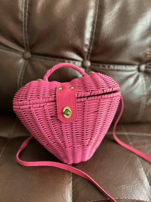 My Heart Rattan Bag - image