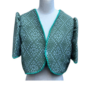 Green Pinilian Bolero with Itneg Embroidery - image