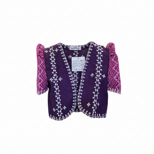 Kantarines and Pinilian Mixed Weave Bolero - Violet - image