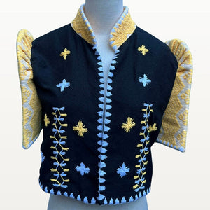 Kantarines and Pinilian Mixed Weave Bolero with Itneg Embroidery - image