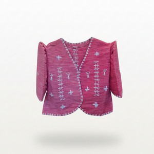 Tiniri Bolero with Itneg Embroidery - Pink - image