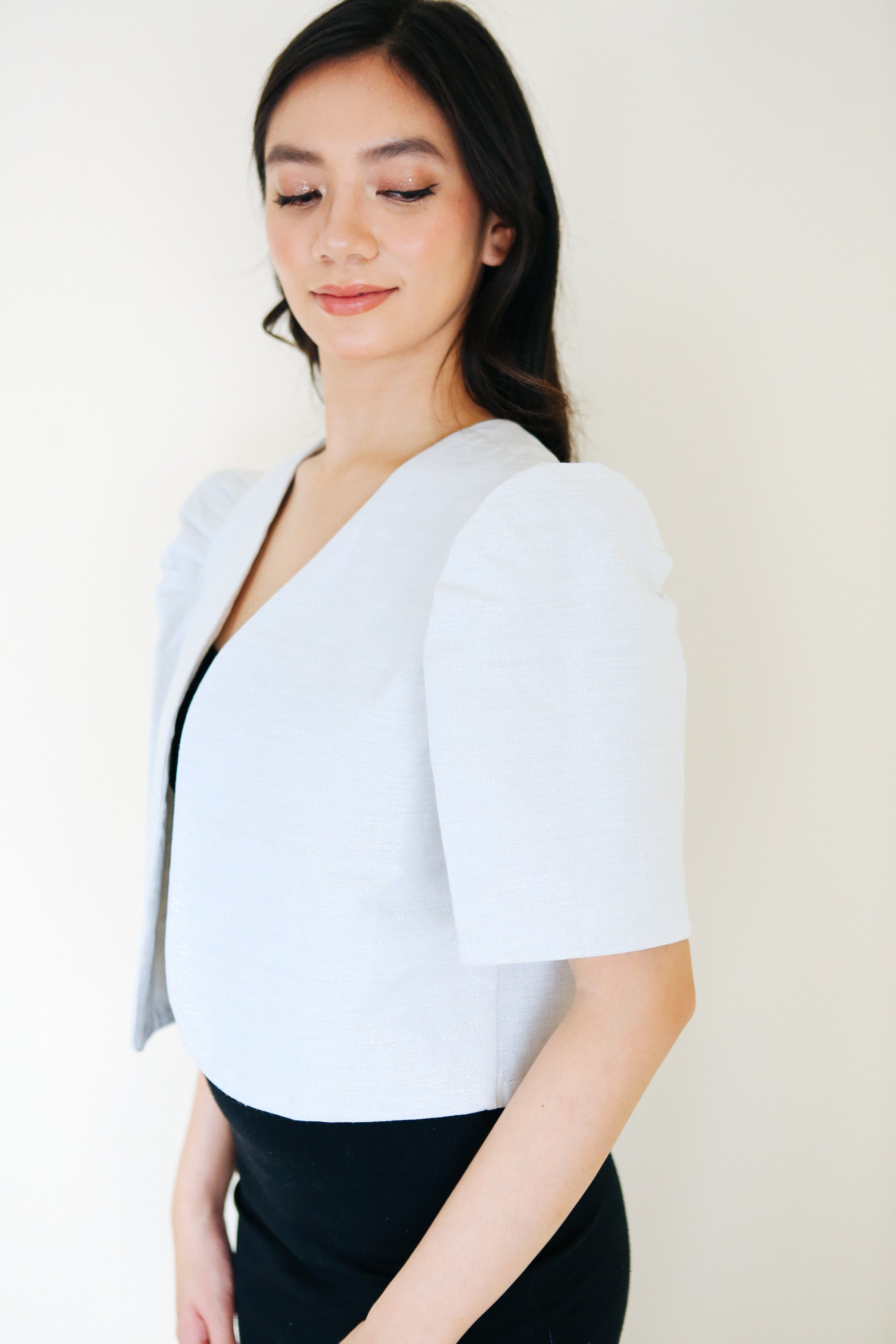 HANDWOVEN FILIPINIANA BOLERO (WHITE INABEL) – Frankie and Friends ...