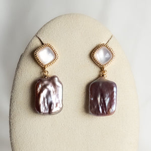 LYDIA Keshi Freshwater Pearl Earrings - image
