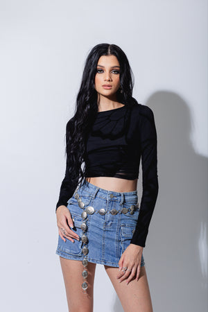 Skye Denim Skirt - image