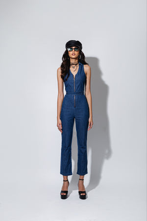 Taylor Denim Jumpsuit - image