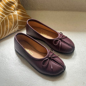 Tabi Ballerines in Dark Plum - image
