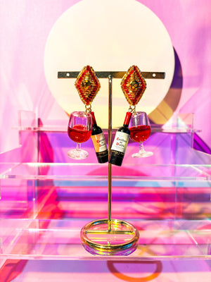 Wine Night Earrings - image