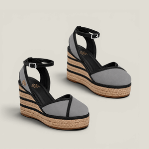 Noire Ligne Wedge in Gris Montmartre - image