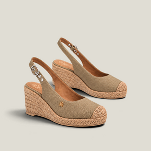 Bout Tissé Slingback 75 in Kaki - image