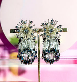 Silver Bonfire Earrings - image