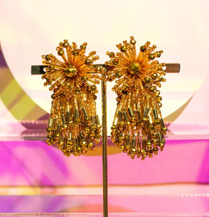 Gold Bonfire Earrings - image