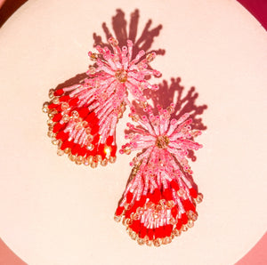 Pink Bonfire Earrings - image