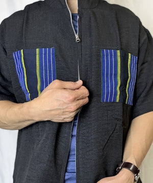 Inabel Pocket Double - Zip Cropped Polo - image