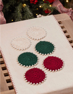 Christmas Pearl Coasters - image