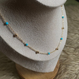 Aqua Freshwater Pearl Necklace - image